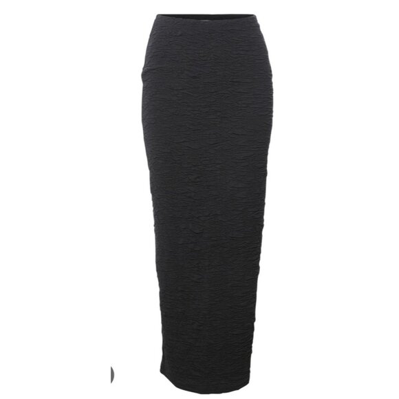 Good American Textured Maxi Skirt Size 0 - Picture 3 of 12